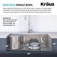 preview thumbnail 20 of 52, KRAUS Kore Stainless Steel Farmhouse Kitchen Sink with Accessories