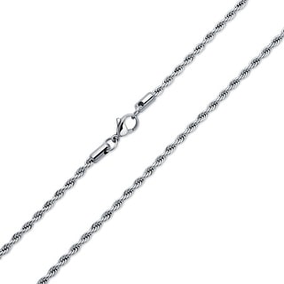 Stainless Steel Heavy Silver Gold Rope Chain Men Necklace 11mm 23.5 