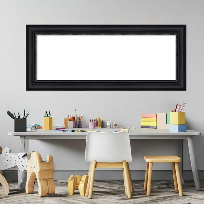 Amanti Art Astor Black Framed Dry Erase Magnetic Board