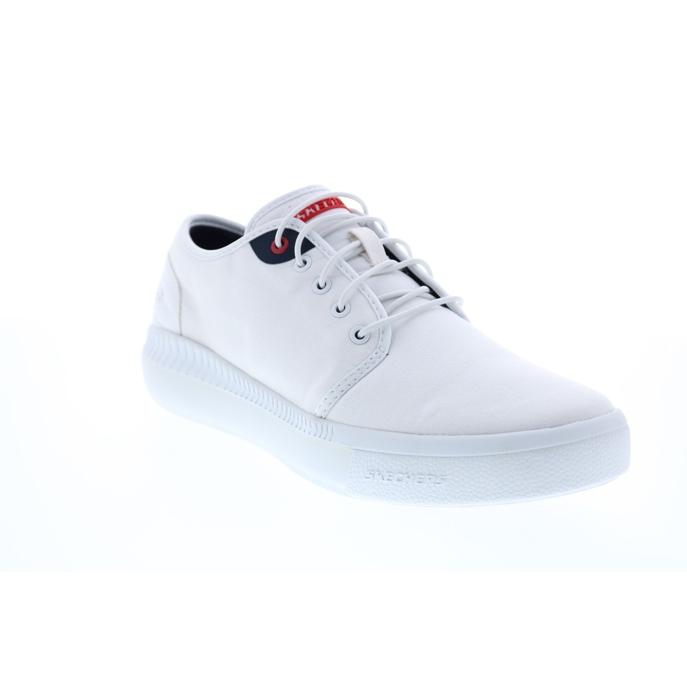 skechers mens white sneakers