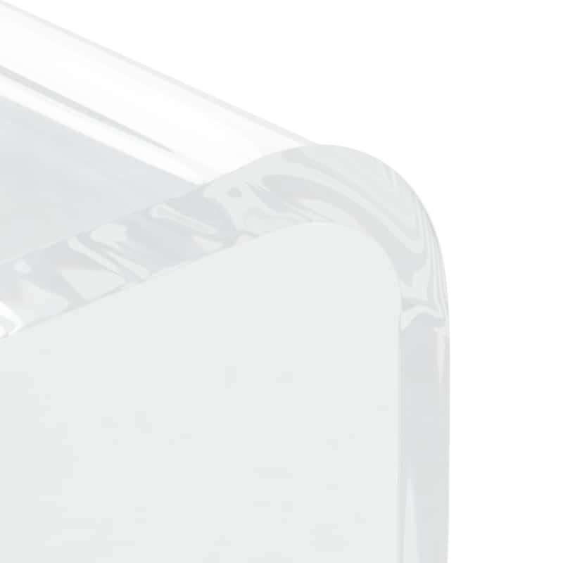 SAFAVIEH Willa Acrylic Clear Side Table - 13.5" W x 15.5" L x 20.4" H - 14Wx16Dx20H