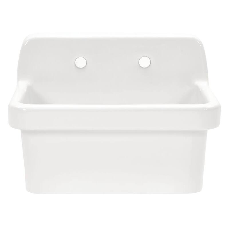Kingston Brass GPKWS241917 Doriteal 24" Wall Mounted Single Basin - Glossy White