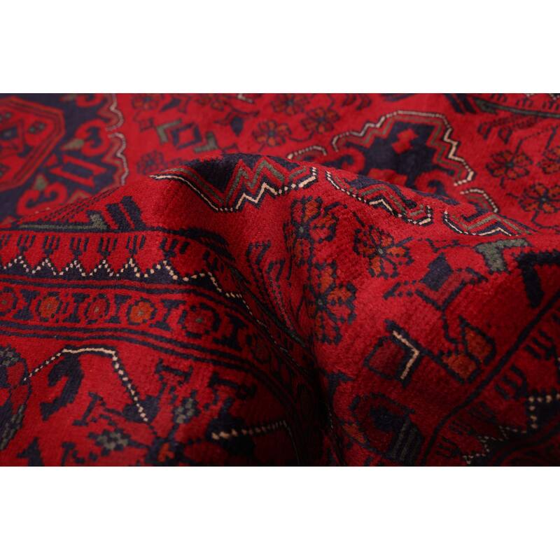 ECARPETGALLERY Hand-knotted Finest Khal Mohammadi Red Wool Rug - 2'11 x 12'4