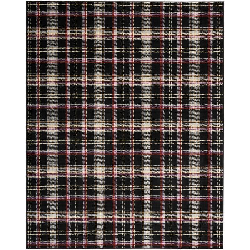 Nourison Grafix Plaid Farmhouse Area Rug