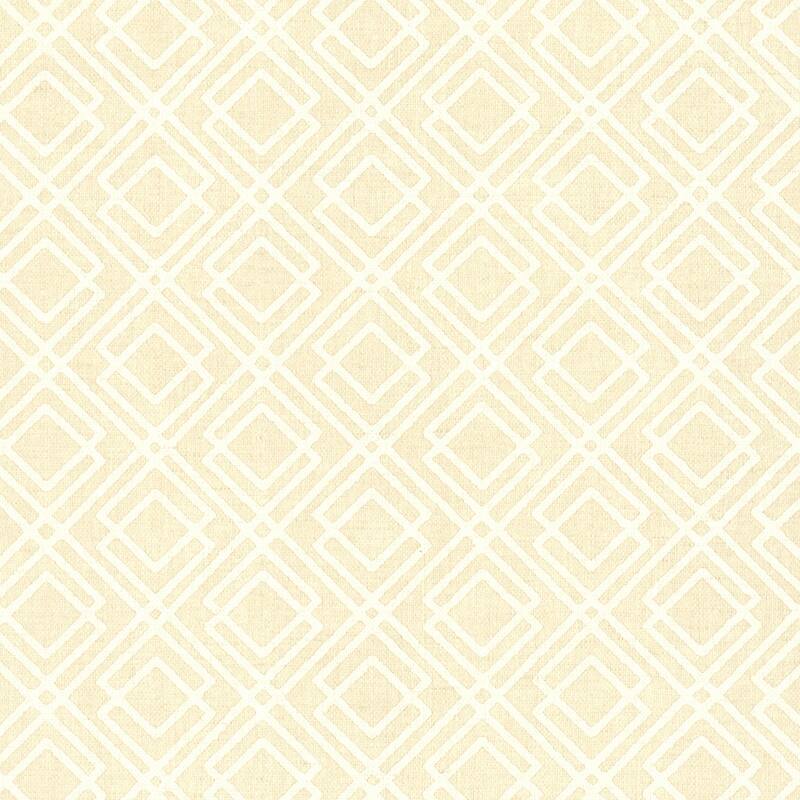 Brewster Lattice Taupe Milly Wallpaper - 20.5in x 396in x 0.025in