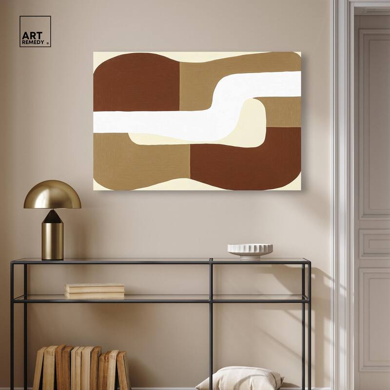 Minimal Wavy III Canvas by Art Remedy, Gallery Wrapped