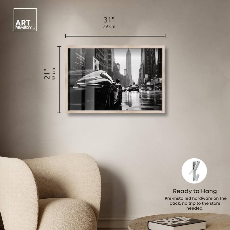 Rainy Day New York Shadowbox by Art Remedy