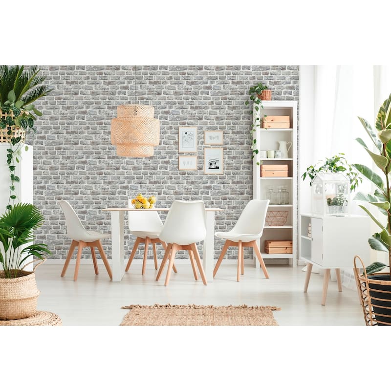 Galerie Wallcoverings Bricks and More Collection Stone Brick Matte Finish Vinyl on Non-woven Wallpaper Roll