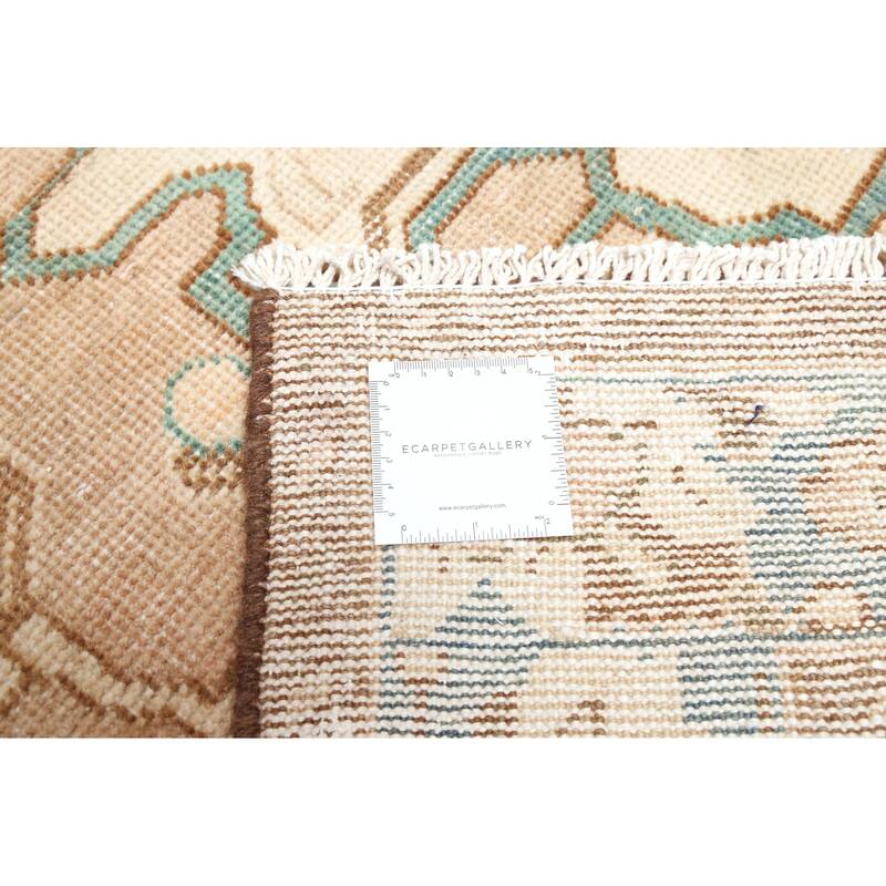 ECARPETGALLERY Hand-knotted Antalya Vintage Tan Wool Rug - 5'0 x 9'7