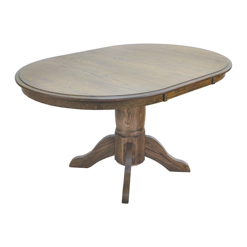 Colonial Oak 42 x42-60" Extendable Dining Table, Weathered Chestnut