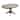 Colonial Oak 42 x42-60" Extendable Dining Table, Weathered Chestnut