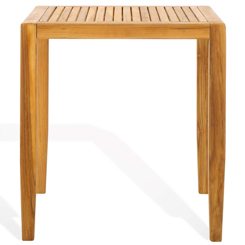 SAFAVIEH Couture Samoa Brazilian Teak Patio Accent Table - 22"W x 22"D x 24"H