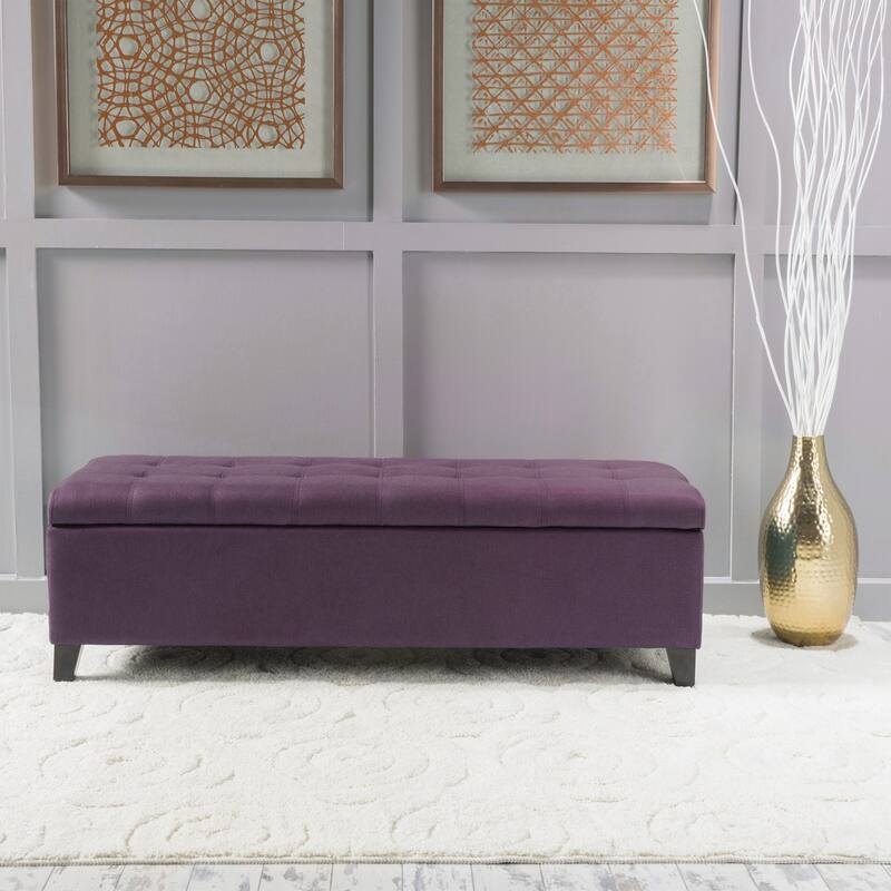 Multi-Functional Tufted Storage Ottoman with Hidden Compartment for Small Spaces and Elegant Home Decor