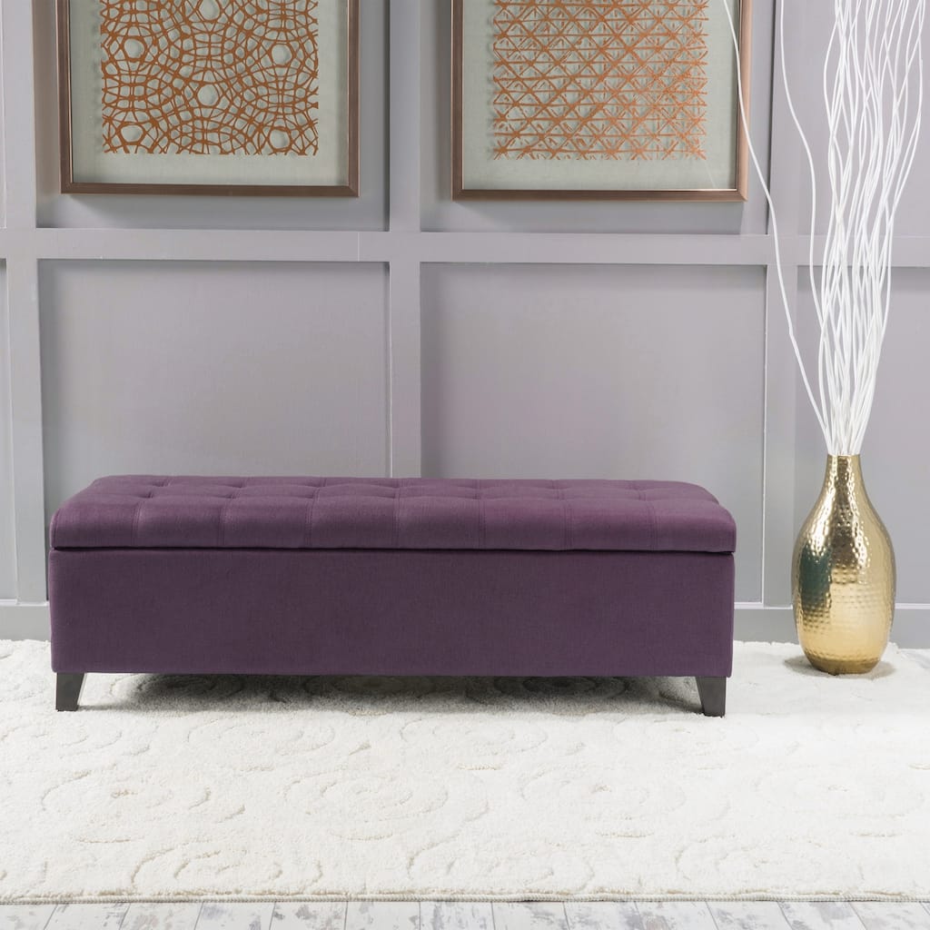 Multi-Functional Tufted Storage Ottoman with Hidden Compartment for Small Spaces and Elegant Home Decor