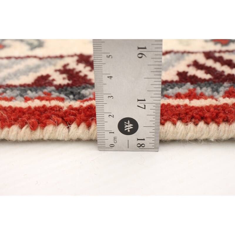 ECARPETGALLERY Hand-knotted Kazak Royal IV Red Wool Rug - 6'0 x 9'0