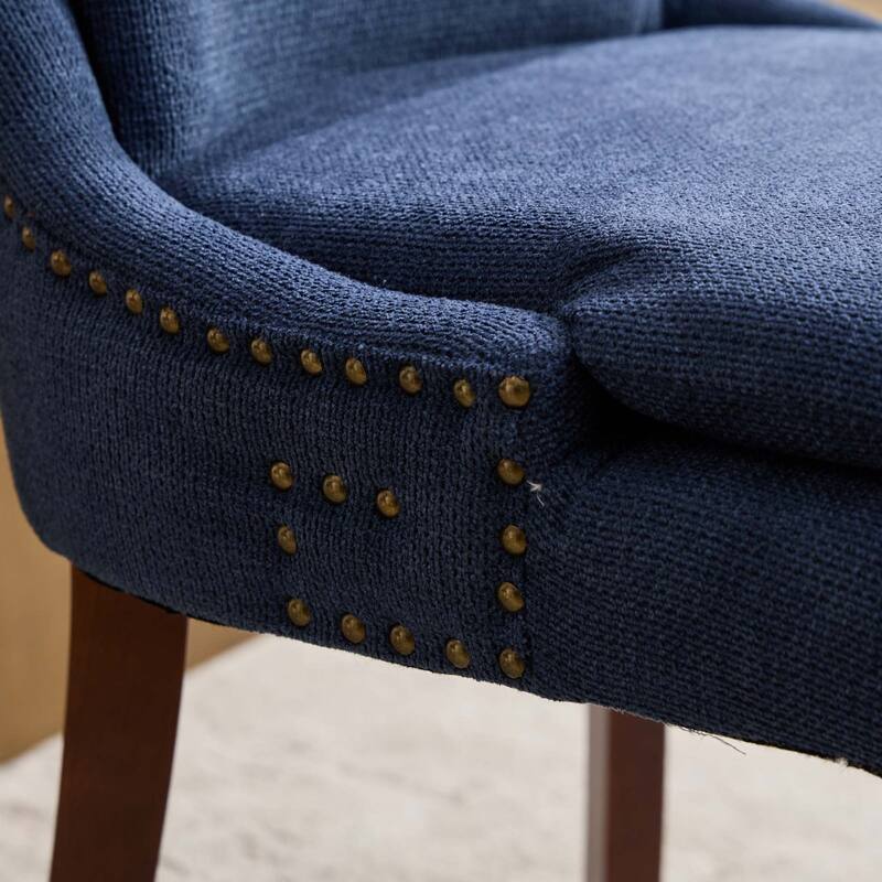 Chenille Dining Chairs Set of 2