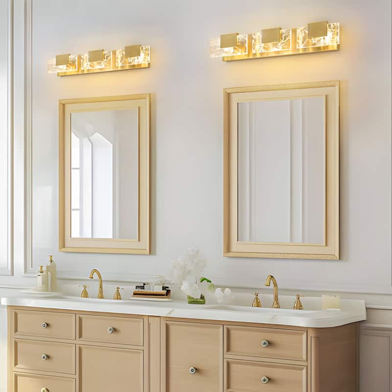 Modern Bathroom Vanity Light LED Dimmable Wall Sconce with UL Certified - 16 inches and above