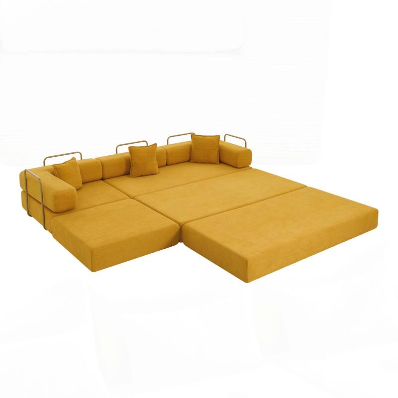 Modular Sectional Sofa with L-Shape Chaise, Boneless Cloud Couch with Deep Seat