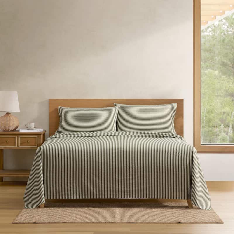 Eddie Bauer Crisp & Breathable Cotton Percale Deep Pocket Sheet Set