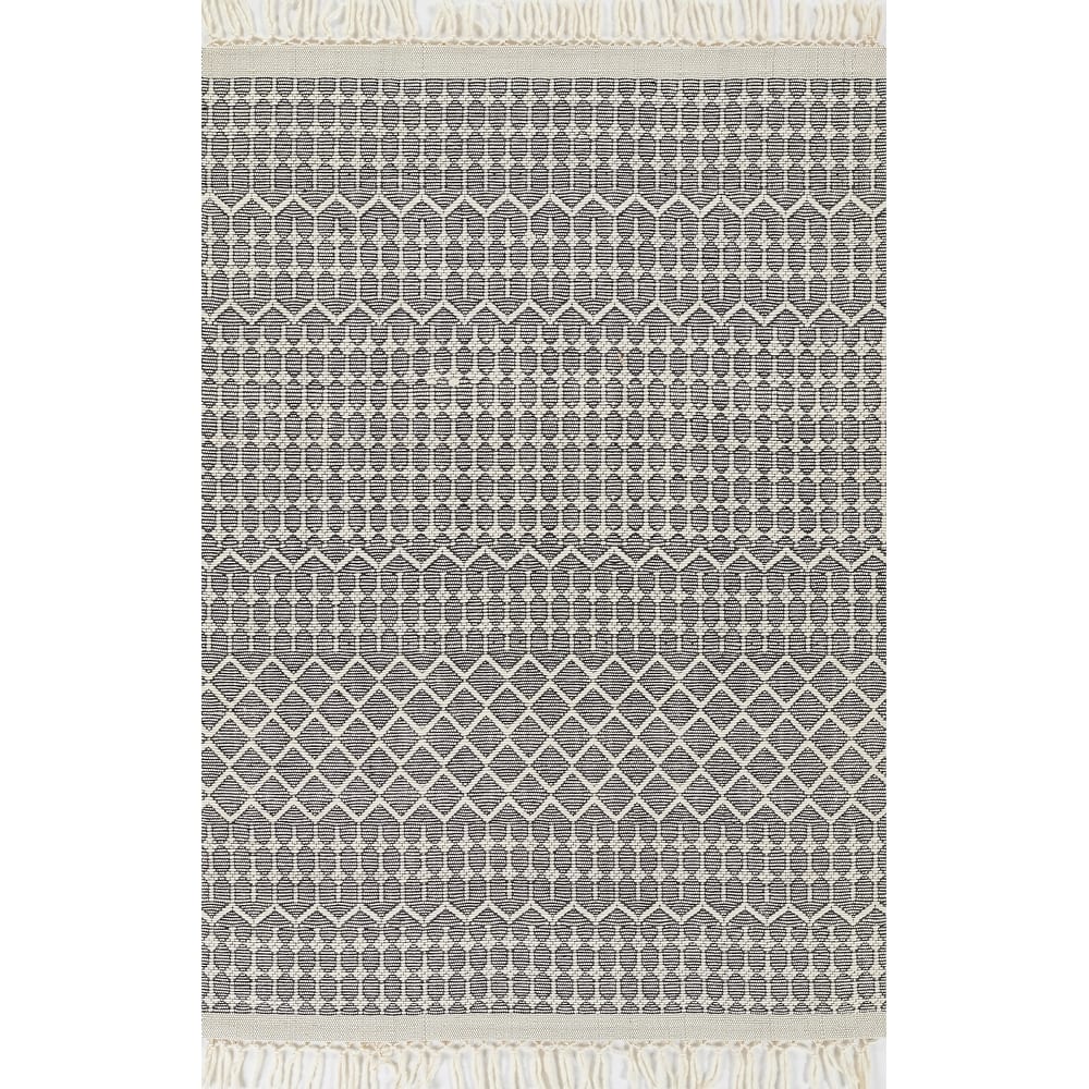 Momeni Ember Geometric Hand Woven Wool Blend Area Rug