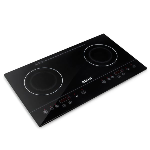 Shop Della Dual Induction Counter Top Portable Lightweight Black