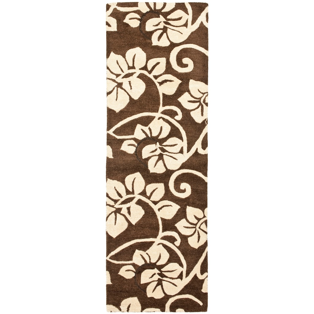 SAFAVIEH Handmade Soho Anya Floral N.Z. Wool Rug