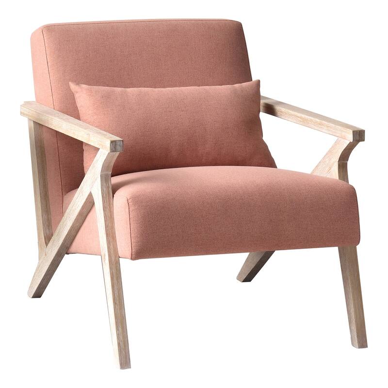 Accent Armchair Solid Hardwood Upholstered