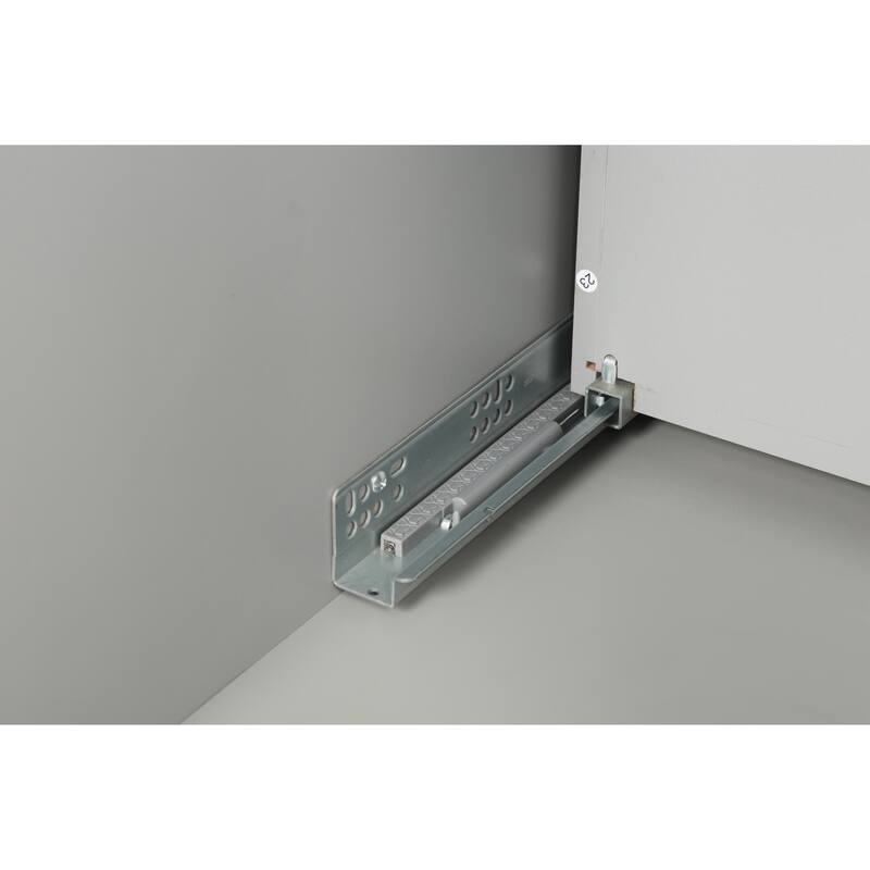 59" Double Sink Bathroom Vanity with SMC Top, Solid Wood Frame & Soft Close Doors, Gray Storage Cabinet