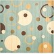 preview thumbnail 55 of 65, SAFAVIEH Porcello Masumah Modern Painterly Geometric Pattern Area Rug 5' x 5' Square - Blue/Multi