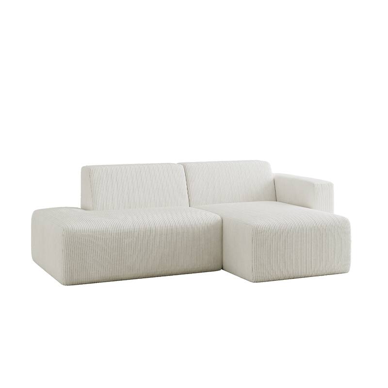 Oversized Corduroy Modular Sectional Fabric Sofa Set