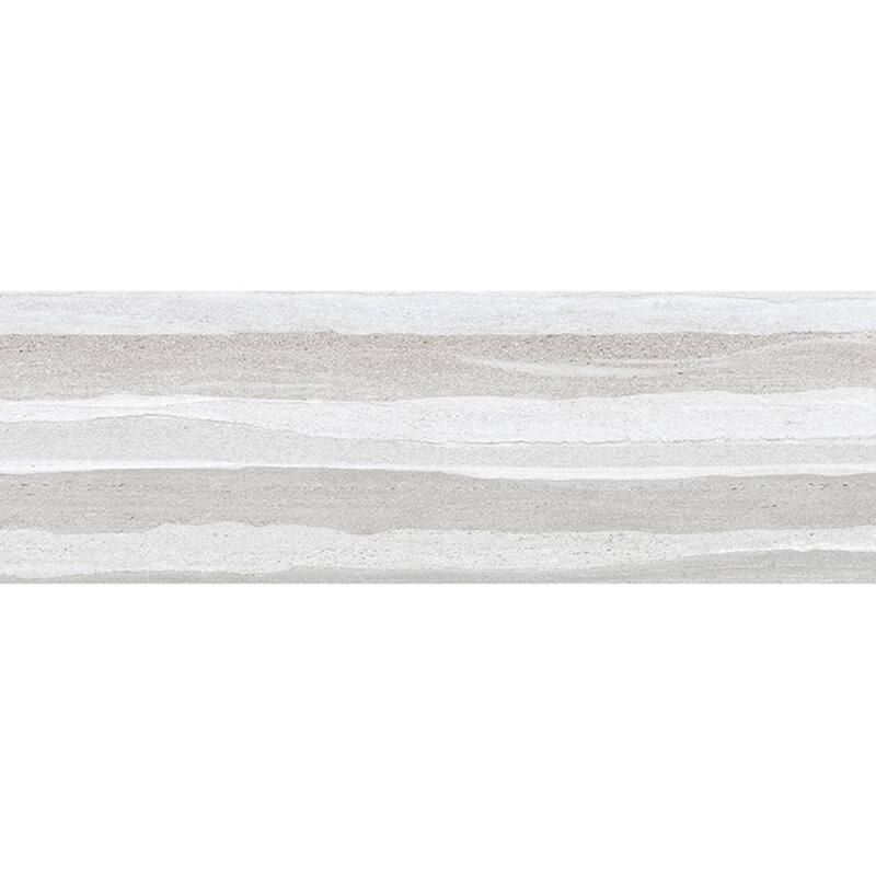 Arenza 12x36 Light Gray Ceramic Large Format Stone Look Wall Tile (11.63 sq ft/case) - 4 Pack