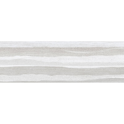 Arenza 12x36 Light Gray Ceramic Large Format Stone Look Wall Tile (11.63 sq ft/case) - 4 Pack