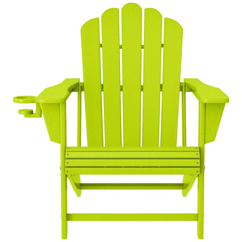 Aderson Outdoor Poly Adirondack Chair With Ottoman And Side Table 12-Piece Set