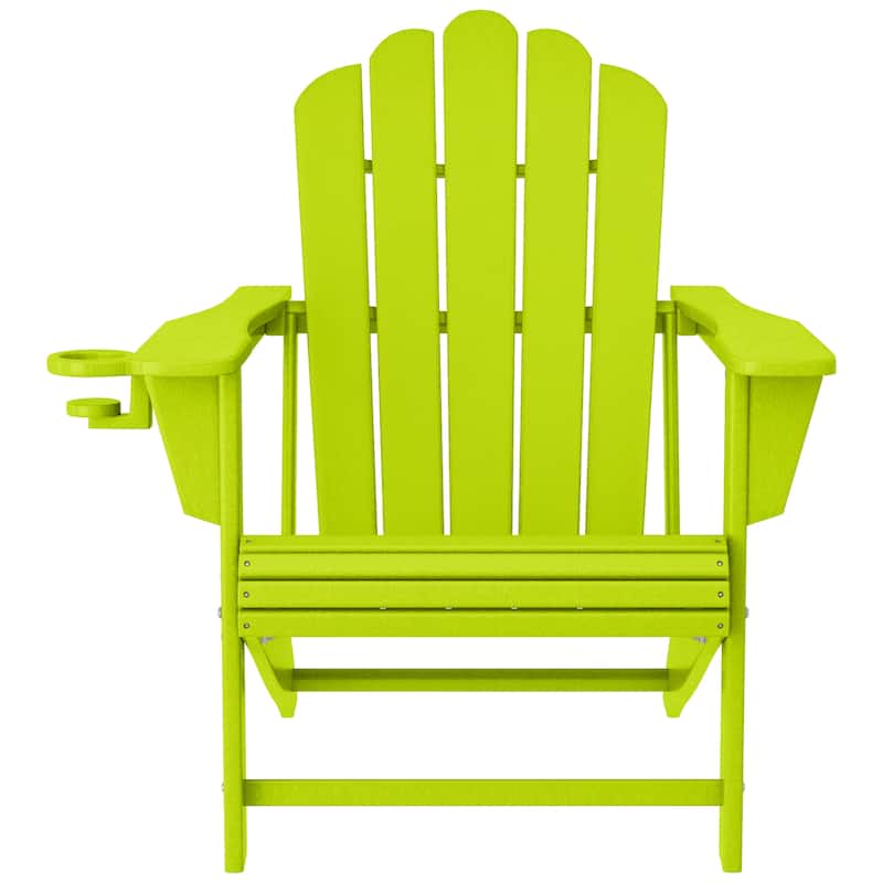 Aderson Outdoor Poly Adirondack Chair with Ottoman 4-Piece Set