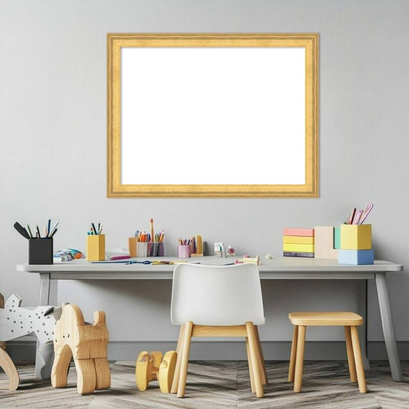Owen Gold Framed Dry Erase Magnetic Board
