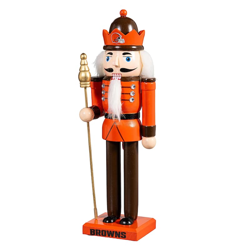 Nutcracker Statue, Cleveland Browns - 4.53''W x 4.53''H x 13.58