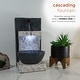 preview thumbnail 4 of 9, Alpine Corporation 14" Tall Modern Cascading Tabletop Fountain Decoration with LED Lights