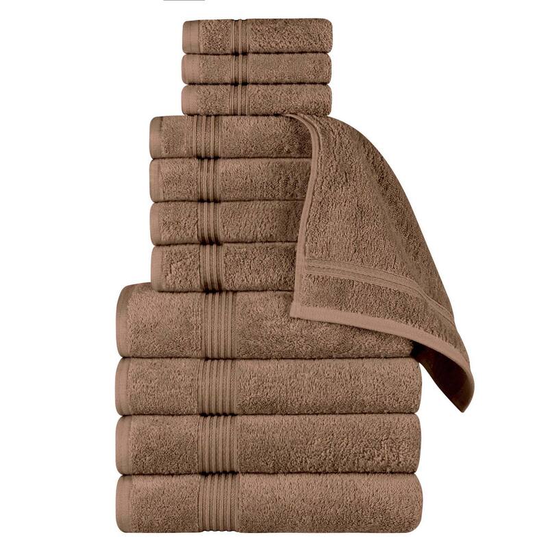 Superior Heritage Egyptian Cotton Absorbent 12-Piece Towel Set