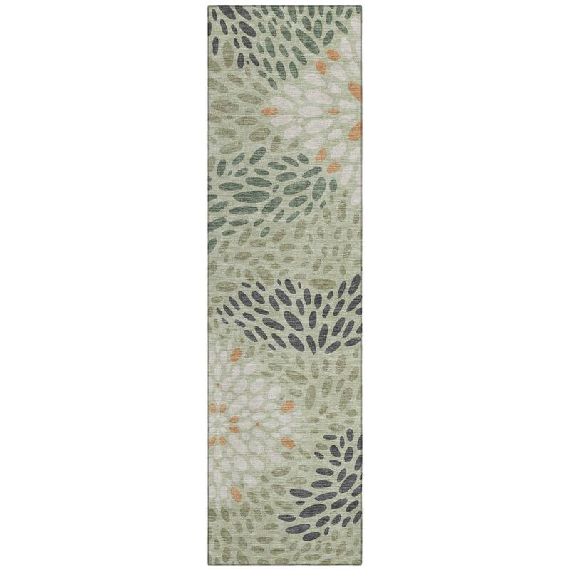 Machine Washable Indoor/ Outdoor Modern Genoa Chantille Rug