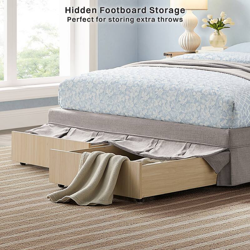 Canton Upholstered Queen Size Storage Bed
