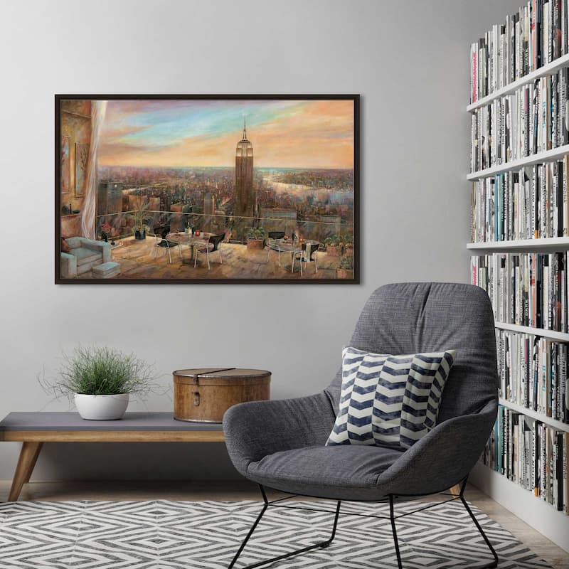 "A New York View" by Ruane Manning Print on Floating Canvas