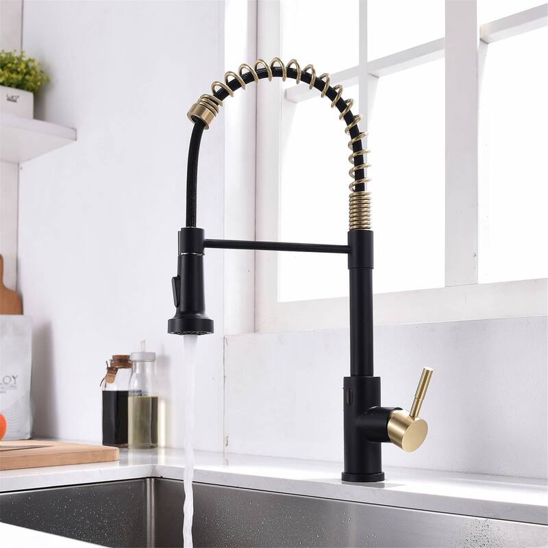 Touchless Pull Down Kitchen Faucet Single Handle Commercial Kitchen Sink Faucets With Sprayer Smart Single Hole Taps With Valve