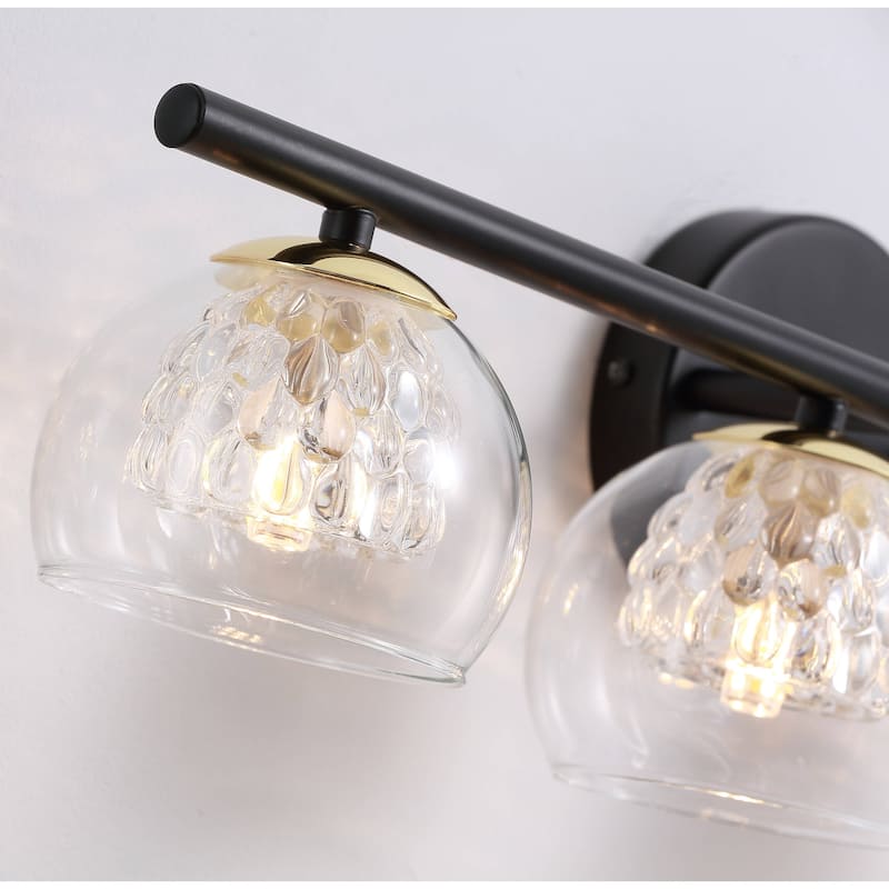 Bathroom Vanity Wall Sconce 4 Light Modern Crystal Glass