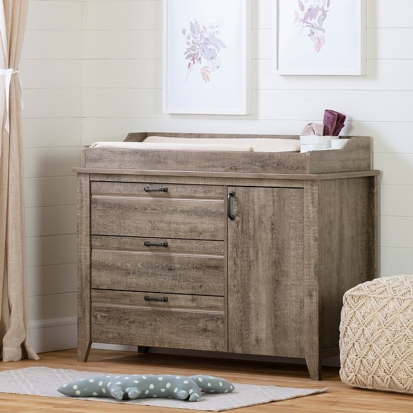 slide 2 of 10, South Shore Lionel Changing Table with Drawers