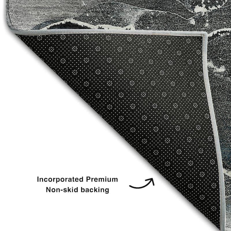 Premium Washable Super Soft Abstract Contemporary Mayfield Rug