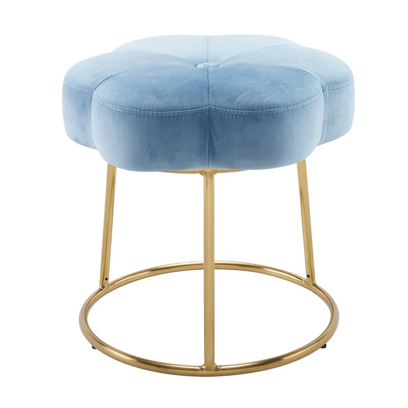 Bonnie Vanity Flower Stool - Blue