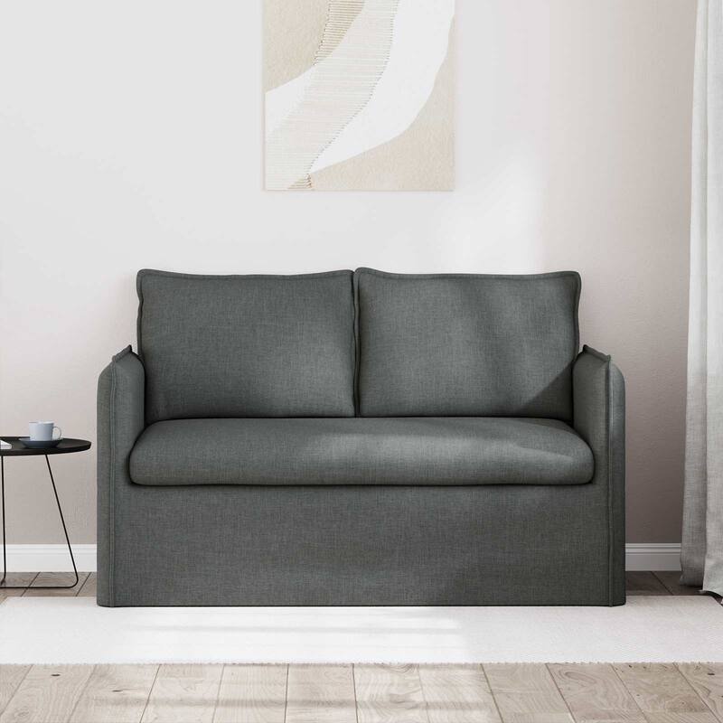 vidaXL Sofa Dark Grey Fabric