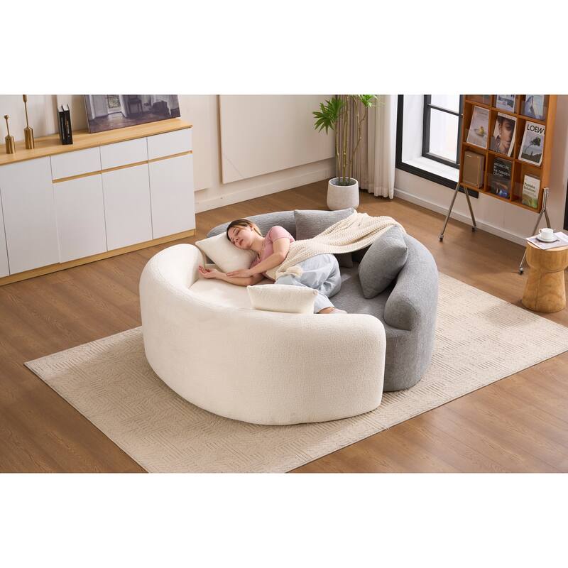 Loveseat Sofa Couch 2-Seater Sofa Couch for Living Room, Chic 2-Seater Settee for Apartments Bedroom
