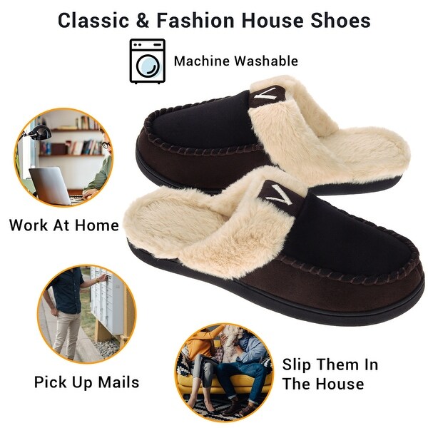 men's fuzzy moccasins