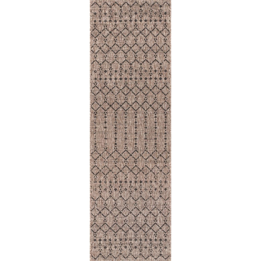 JONATHAN Y Trebol Moroccan Geometric Textured Weave Indoor/Outdoor Area Rug